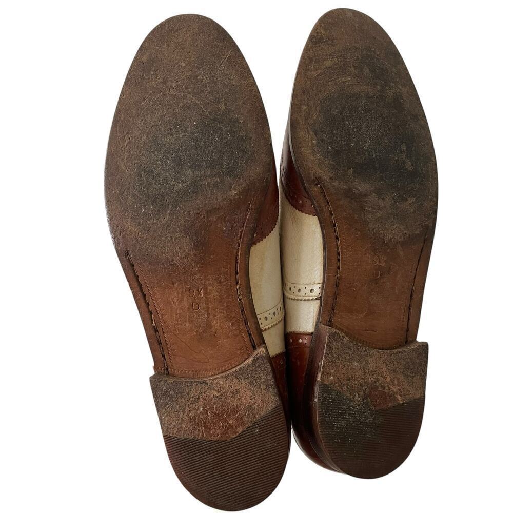 Bragano Men’s Oxford by Cole Haan Two Tone Brown Cream Size 9.5 - Picture 8 of 9